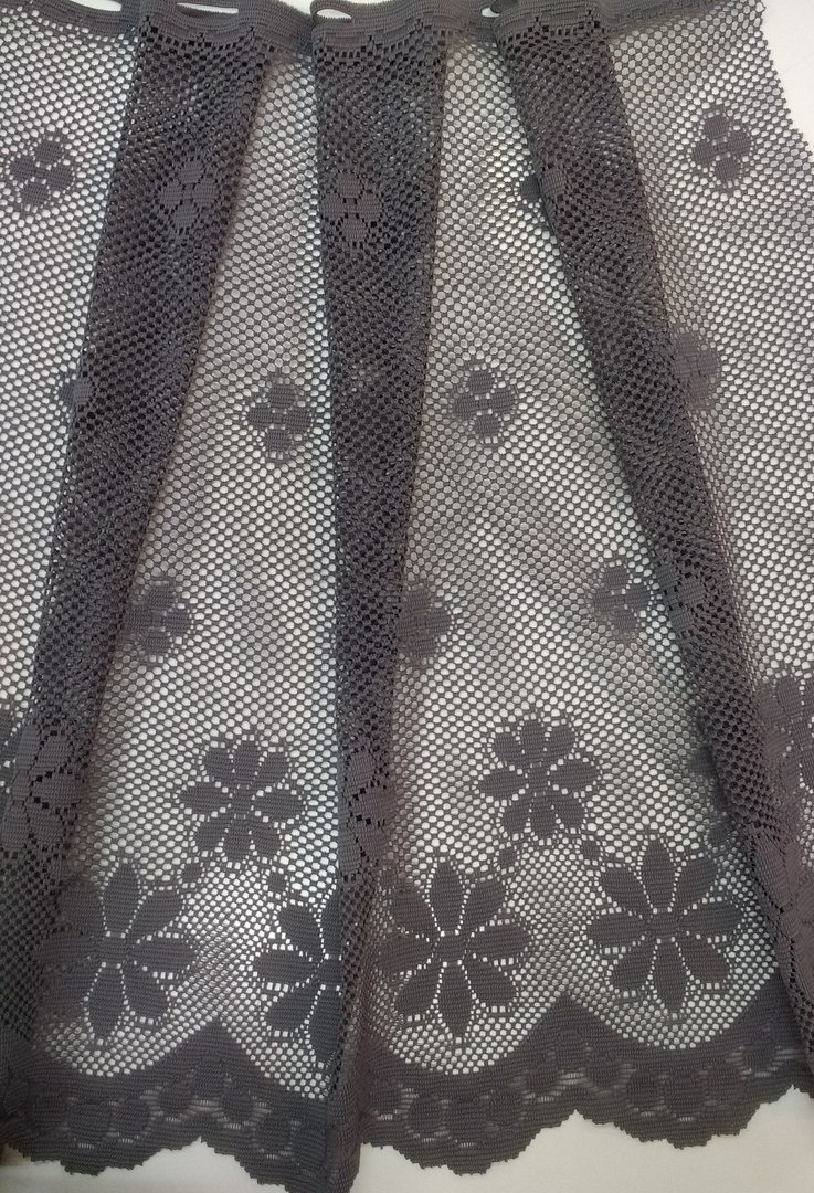 Grey low curtain