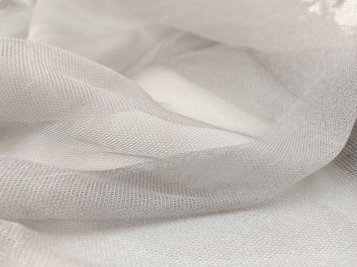 Gray thin curtain fabric