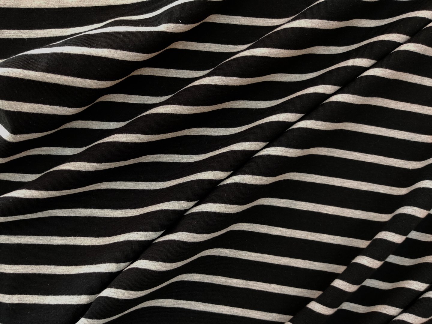 Ressu striped jersey in black