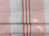 Anona red striped fabric