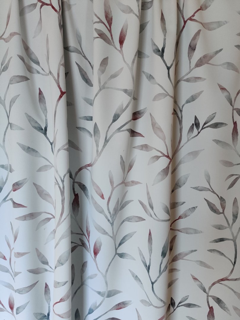 Dimout curtain fabric Leaves