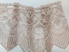 Beige low lace curtain 30 cm