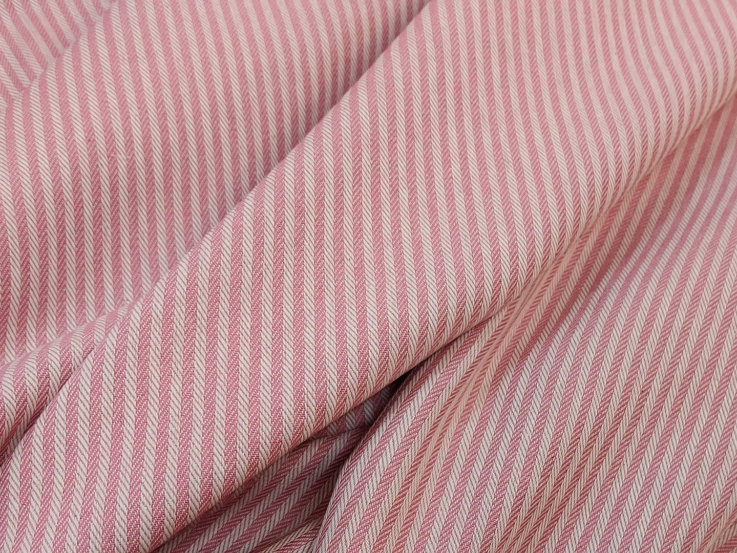 Dobby striped fabric pink